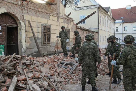 Aardbeving Kroatië 29 december 2020 AFP