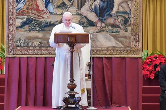 Kersttoespraak paus tot Romeinse Curie 2020 
