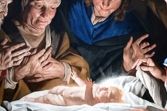 Geboorte van Christus door M Stomer