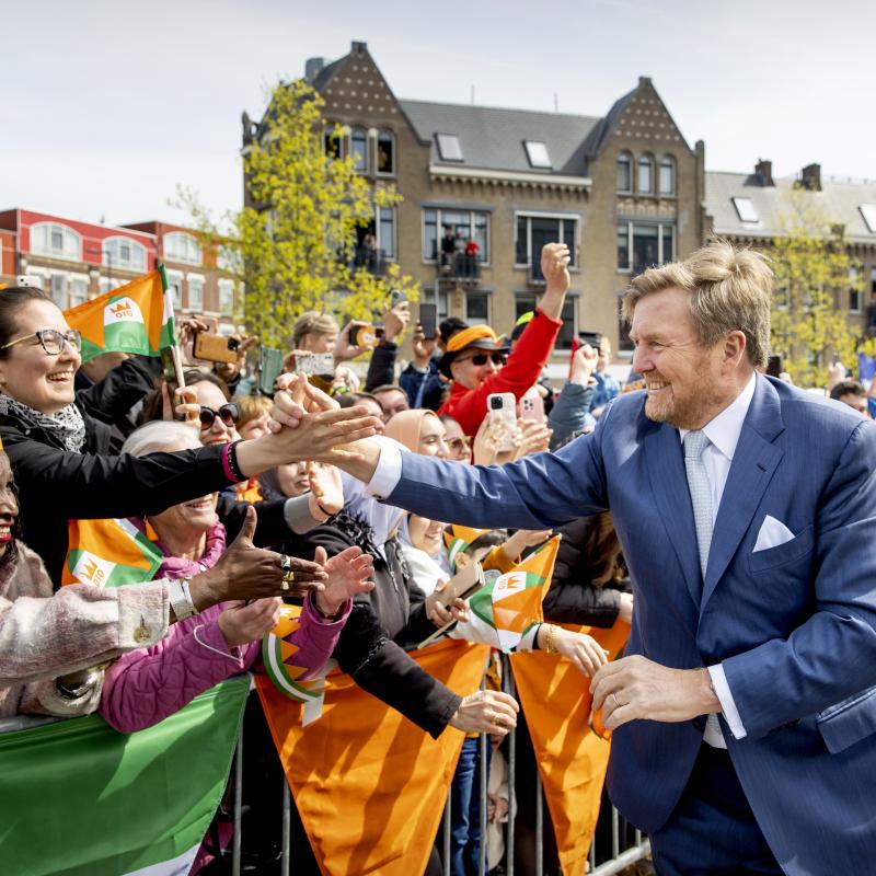 Koning Willem-Alexander op Koningsdag