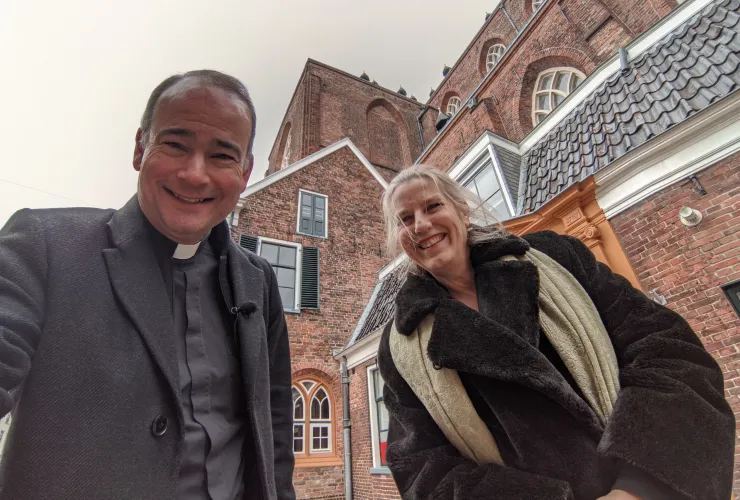 Roderick en Patty Wageman van de Stichting Oude Groninger Kerken