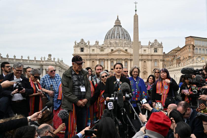Indianen bij paus