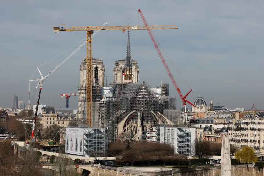 Notre-Dame de Paris op 14 maart 2024