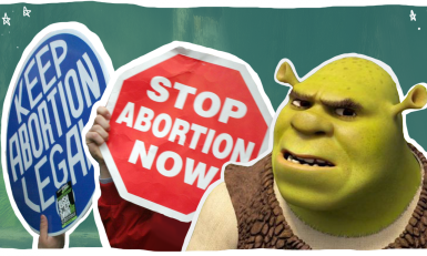 Hoe pro-abortus activisten Shrek inzetten om verklikkers te overschaduwen  