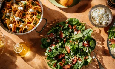 seizoensgroente spinazie recepten pasta salade